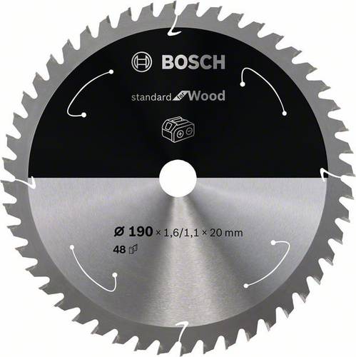 Bosch Accessories 2608837705 Hartmetall Kreissägeblatt 190 x 20mm Zähneanzahl: 48 1St. von Bosch Accessories