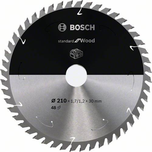 Bosch Accessories 2608837714 Hartmetall Kreissägeblatt 210 x 30mm Zähneanzahl: 48 1St. von Bosch Accessories