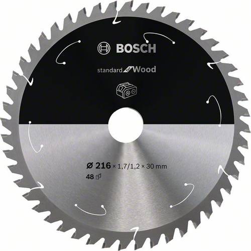 Bosch Accessories 2608837723 Hartmetall Kreissägeblatt 216 x 30mm Zähneanzahl: 48 1St. von Bosch Accessories