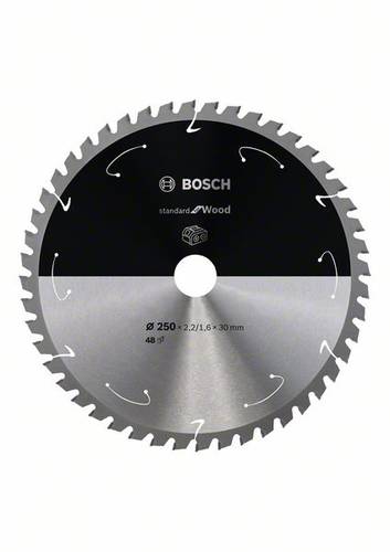 Bosch Accessories 2608837728 Hartmetall Kreissägeblatt 250 x 30mm Zähneanzahl: 48 1St. von Bosch Accessories