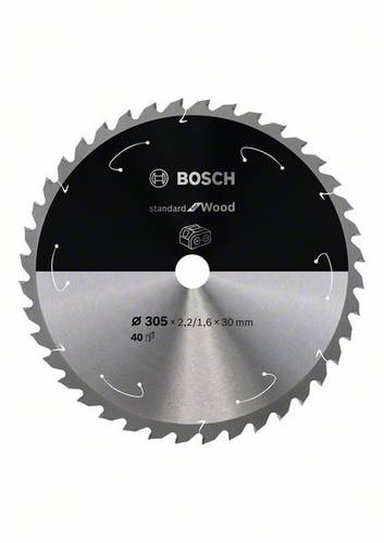 Bosch Accessories 2608837741 Hartmetall Kreissägeblatt 305 x 30mm Zähneanzahl: 40 1St. Bosch Accessories 2608837741 Hartmetall Kreissägeblatt 305 x 30mm Zähneanzahl: 40 1St. von Bosch Accessories