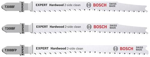 Bosch Accessories 2608900549 EXPERT ‘Hardwood 2-side clean‘ Stichsägeblatt-Set, 2-tlg., T308BF/ Bosch Accessories 2608900549 EXPERT ‘Hardwood 2-side clean‘ Stichsägeblatt-Set, 2-tlg., T308BF/ von Bosch Accessories