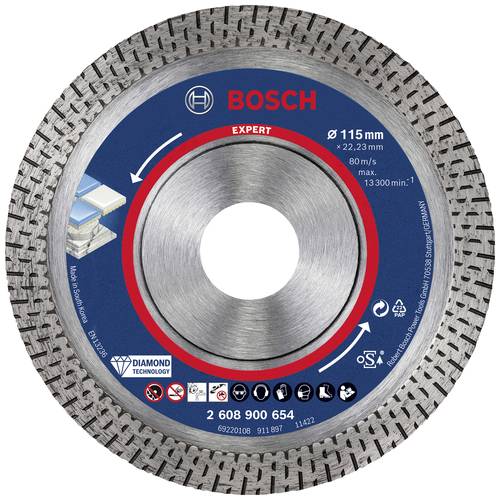 Bosch Accessories 2608900654 EXPERT HardCeramic Diamanttrennscheibe Durchmesser 115mm Bohrungs-Ø 22 Bosch Accessories 2608900654 EXPERT HardCeramic Diamanttrennscheibe Durchmesser 115mm Bohrungs-Ø 22 von Bosch Accessories
