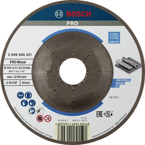 Bosch Accessories A30 S BF 2608600221 Trennscheibe gekröpft 125mm Metall von Bosch Accessories