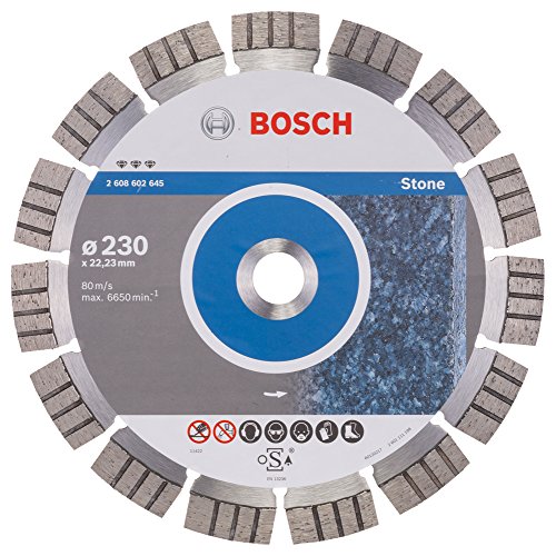 Bosch Accessories Bosch Professional Diamanttrennscheibe Best for Stone (für Stein, 230 x 22,23 x 2,4 x 15 mm, Zubehör Winkelschleifer) von Bosch Professional