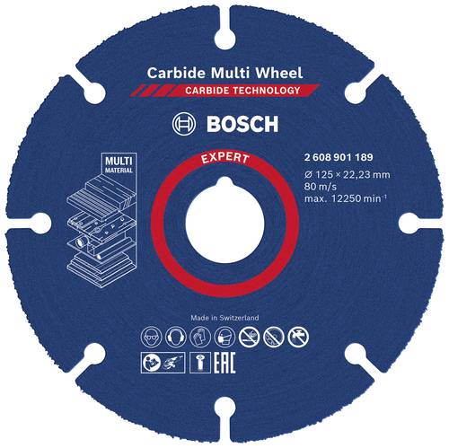 Bosch Accessories EXPERT Carbide Multi Wheel 2608901189 Trennscheibe gerade 125mm 1St. von Bosch Accessories