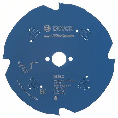 Bosch Accessories Expert for Fiber Cement 2608644121 Kreissägeblatt 160 x 20 x 1.6mm Zähneanzahl: von Bosch Accessories