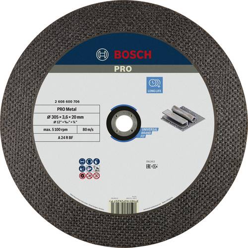 Bosch Accessories Expert for Metal A 24 R BF 2608600706 Trennscheibe gerade 300mm 1 St. Stahl von Bosch Accessories