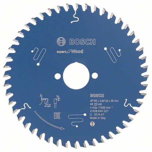 Bosch Accessories Expert for Wood 2608644027 Kreissägeblatt 165 x 30 x 1.6mm Zähneanzahl: 48 1St. von Bosch Accessories