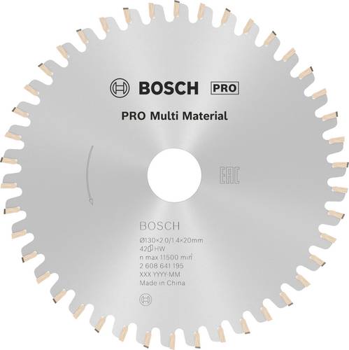 Bosch Accessories Multi Material 2608641195 Hartmetall Kreissägeblatt 130 x 20 x 2mm Zähneanzahl: Bosch Accessories Multi Material 2608641195 Hartmetall Kreissägeblatt 130 x 20 x 2mm Zähneanzahl: von Bosch Accessories