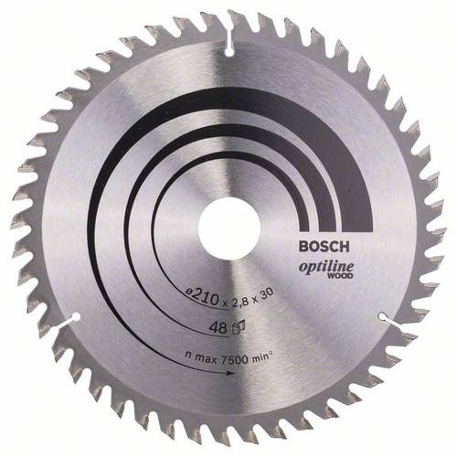 Bosch Accessories Optiline 2608640623 Hartmetall Kreissägeblatt 210 x 30 x 2.8mm Zähneanzahl: 48 1 von Bosch Accessories