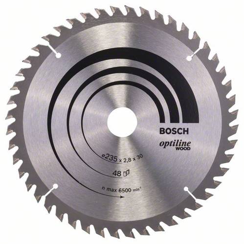 Bosch Accessories Optiline Wood 2608640727 Hartmetall Kreissägeblatt 235 x 30 x 2.8mm Zähneanzahl: von Bosch Accessories