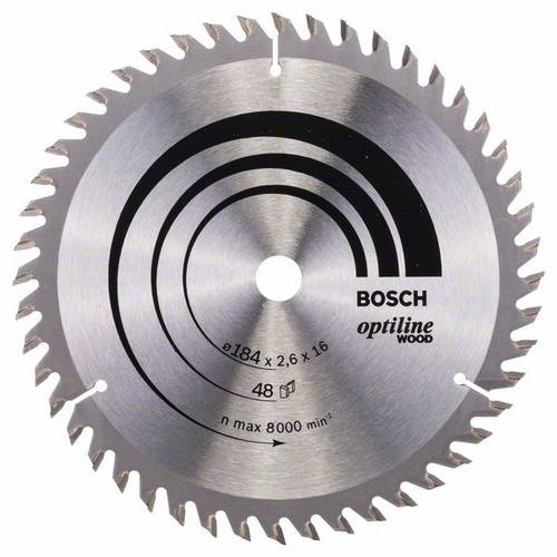 Bosch Accessories Optiline Wood 2608641181 Hartmetall Kreissägeblatt 184 x 16 x 2.6mm Zähneanzahl: von Bosch Accessories