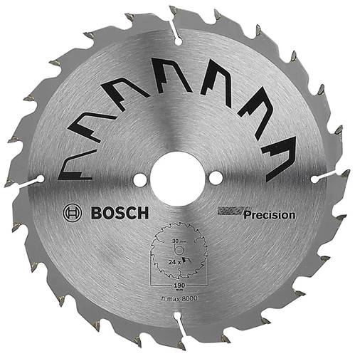 Bosch Accessories Precision 2609256869 Hartmetall Kreissägeblatt 190 x 30mm Zähneanzahl: 24 1St. von Bosch Accessories