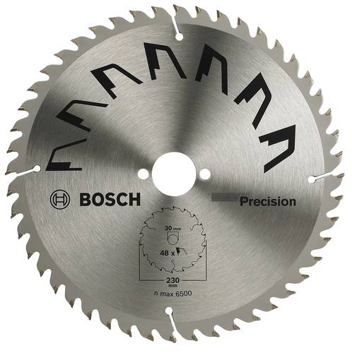 Bosch Accessories Precision 2609256875 Hartmetall Kreissägeblatt 230 x 30mm Zähneanzahl: 48 1St. von Bosch Accessories