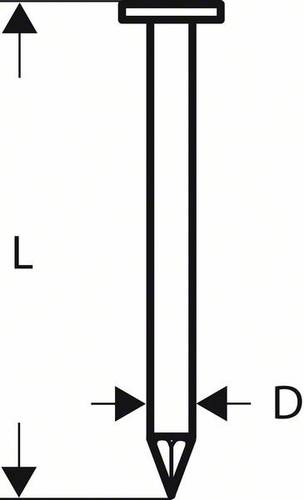 Bosch Accessories Rundkopf-Streifennagel SN21RK 75G 2,8 mm, 75 mm, verzinkt, glatt 3000 St. 26082000 von Bosch Accessories