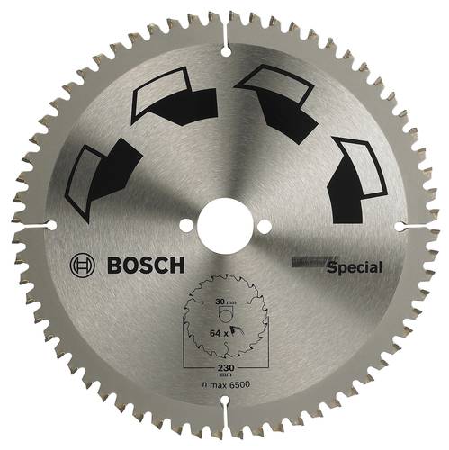 Bosch Accessories Special 2609256894 Hartmetall Kreissägeblatt 230 x 30mm Zähneanzahl: 64 1St. von Bosch Accessories