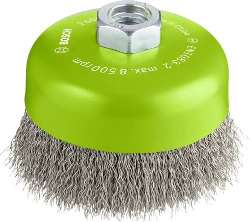 Bosch Accessories Topfbürste, Edelstahl, gewellter Draht, 100 mm, 0,3 mm, 8500 U/min, M14 260862210 Bosch Accessories Topfbürste, Edelstahl, gewellter Draht, 100 mm, 0,3 mm, 8500 U/min, M14 260862210 von Bosch Accessories
