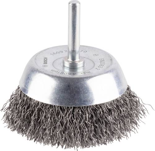 Bosch Accessories Topfbürste, Stahl, gewellter Draht, 70 mm, 0,3 mm, 4500 U/ min Schaft-Ø 6mm 1609 Bosch Accessories Topfbürste, Stahl, gewellter Draht, 70 mm, 0,3 mm, 4500 U/ min Schaft-Ø 6mm 1609 von Bosch Accessories