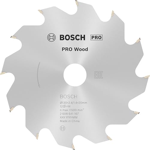 Bosch Professional 1x Kreissägeblatt Optiline Wood (Sägeblatt für Holz, Ø 130 x 20 x 2,4 mm, 12 Zähne, Zubehör Kreissäge) von Bosch Accessories