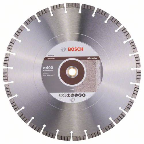 Diamanttrennscheibe Best for Abrasive, 400 x 20,00/25,40 x 3,2 x 12 mm von Bosch Accessories