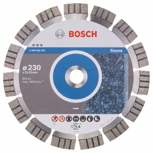 Diamanttrennscheibe Best for Stone, 230 x 22,23 x 2,4 x 15 mm von Bosch Accessories