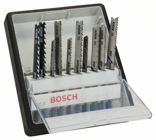 Stichsägeblatt-Set Robust Line Wood and Metal, T-Schaft, 10-teilig von Bosch Accessories