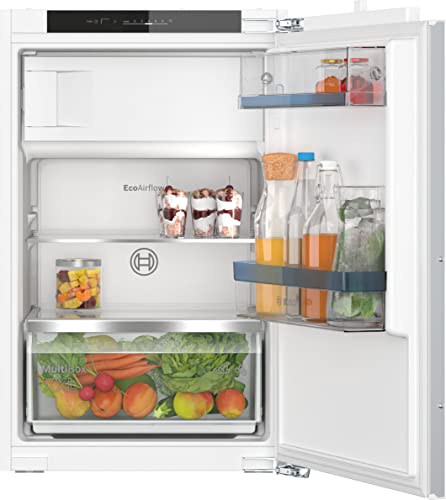 Bosch KIL22VFE0 Einbau-Kühlschrank Serie 4, integrierbarer Kühlautomat mit Gefrierfach 88x56 cm, 104L Kühlen, 15L Gefrieren, Flachscharnier, MultiBox XXL, LED-Beleuchtung, EcoAirflow, SuperCooling Bosch KIL22VFE0 Einbau-Kühlschrank Serie 4, integrierbarer Kühlautomat mit Gefrierfach 88x56 cm, 104L Kühlen, 15L Gefrieren, Flachscharnier, MultiBox XXL, LED-Beleuchtung, EcoAirflow, SuperCooling von Bosch