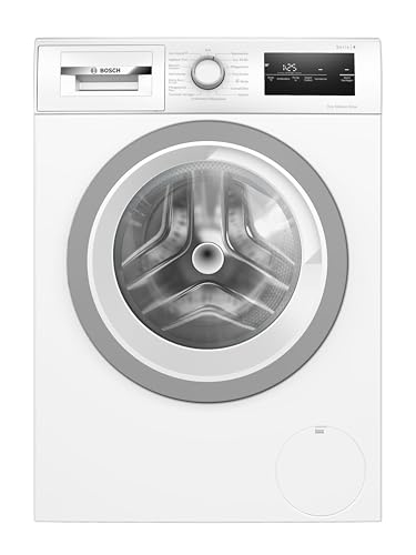 BOSCH WAN28127 Waschmaschine Serie 4, Frontlader mit 8kg Fassungsvermögen, 1400 UpM, Iron Assist, Active Water Plus, EcoSilence Drive, Speed Perfect, Weiß, 60cm von Bosch Hausgeräte