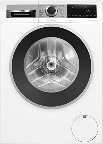 BOSCH WGG244140 Waschmaschine Serie 6, Frontlader mit 9kg Fassungsvermögen, 1400 UpM, Made in Germany, Active Water Plus, Speed Perfect, Fleckenautomatik, Nachlegefunktion, 60cm [Energieklasse A] von Bosch
