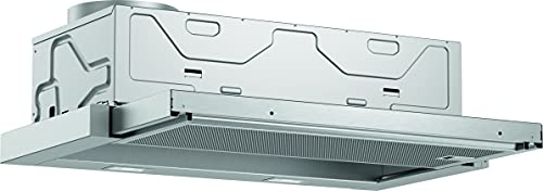 Bosch DFL064A52 Serie 4 Flachschirmhaube, 60 cm breit, Um- & Abluft, Made in Germany, EcoSilence Drive leiser und effizienter Motor, LED-Beleuchtung gleichmäßige Ausleuchtung, Silber von Bosch