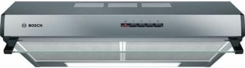 Bosch DUL63CC50 Serie 4 Unterbauhaube, Um und Abluft, LED-Beleuchtung gleichmäßige Ausleuchtung, Drucktastenschalter, 3 Leistungsstufen, Metallfettfilter spülmaschinengeeignet, Edelstahl, 60 cm von Bosch