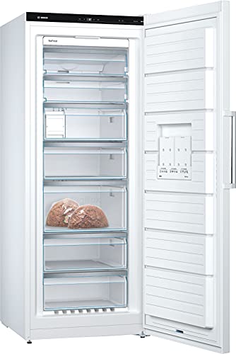 Bosch GSN54AWCV Serie 6 XXL-Gefrierschrank, 176 x 70 cm extra breit, 327 L, NoFrost nie wieder abtauen, LED-Beleuchtung gleichmäßige Ausleuchtung, BigBox Platz für großes Gefriergut, Weiß von Bosch Hausgeräte