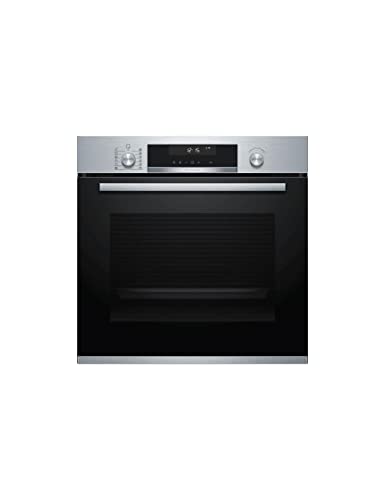 Bosch HBG5780S6 Serie 6 Smarter Einbau-Backofen, 60 x 60 cm, Pyrolyse Selbstreinigung, AutoPilot 30 30 Automatikprogramme, 3D Heißluft Backen auf 3 Ebenen, LCD-Display, Schnellaufheizung, SoftClose von Bosch Hausgeräte