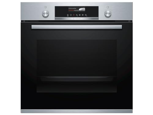 Bosch HBG579BS0 Serie 6 Einbau-Backofen, 60 x 60 cm, Pyrolyse Selbstreinigung, AutoPilot 40 40 Automatikprogramme,, TFT-Touchdisplay, Schnellaufheizung, SoftClose von Bosch Hausgeräte