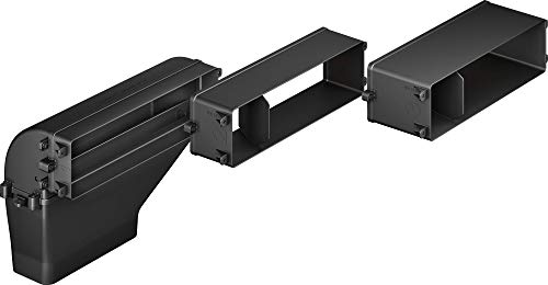Bosch HEZ381401 Zubehör für Kochfelder mit Dunstabzug, Abluftset, 3-teilig, schwarz, Made in Germany von Bosch