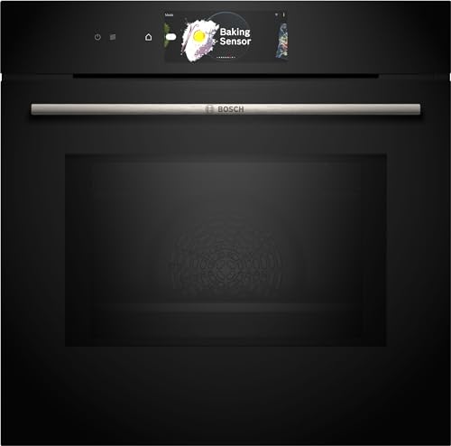 Bosch HMG778NB1 Einbau-Backofen Serie 8, Integrierbarer Backofen 60 x 60cm, Mikrowellenfunktion, digitaler Bedienring, TFT-Touchdisplay Pro, Heißluft sanft, Boost-Funktion, Schwarz Bosch HMG778NB1 Einbau-Backofen Serie 8, Integrierbarer Backofen 60 x 60cm, Mikrowellenfunktion, digitaler Bedienring, TFT-Touchdisplay Pro, Heißluft sanft, Boost-Funktion, Schwarz von Bosch