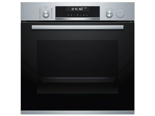 Bosch HRG5785S6 Serie 6 Smarter Einbau-Backofen mit Dampfunterstützung, 60 x 60 cm, Made in Germany, Pyrolyse Selbstreinigung, AutoPilot 30 30 Automatikprogramme, Dampstoß-Funktion für perfekte Kruste von Bosch Hausgeräte