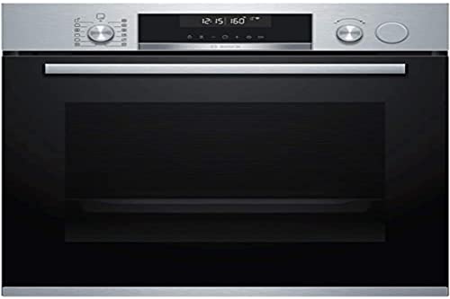 Bosch HRG5785S6 Serie 6 Smarter Einbau-Backofen mit Dampfunterstützung, 60 x 60 cm, Made in Germany, Pyrolyse Selbstreinigung, AutoPilot 30 30 Automatikprogramme, Dampstoß-Funktion für perfekte Kruste von Bosch Hausgeräte