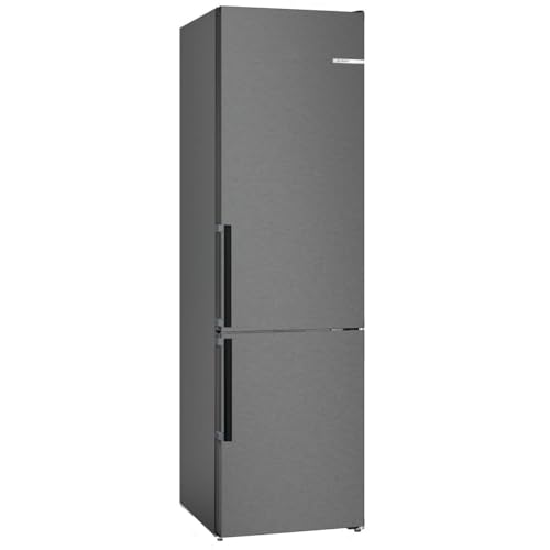 Bosch Hausgeräte KGN39VXBT Serie 4 Kühl-Gefrier-Kombination, 203 x 60 cm, 260 L Kühlen + 103 L Gefrieren, NoFrost nie wieder abtauen, VitaFresh länger, Edelstahl Schwarz von Bosch Hausgeräte