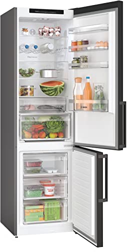 Bosch KGN39VXCT, Serie 4, Kühl-Gefrier-Kombination, 203 x 60 cm, 260 L Kühlen & 103 L Gefrieren, NoFrost nie wieder abtauen, VitaFresh länger, Gebürsteter schwarzer Stahl Bosch KGN39VXCT, Serie 4, Kühl-Gefrier-Kombination, 203 x 60 cm, 260 L Kühlen & 103 L Gefrieren, NoFrost nie wieder abtauen, VitaFresh länger, Gebürsteter schwarzer Stahl von Bosch