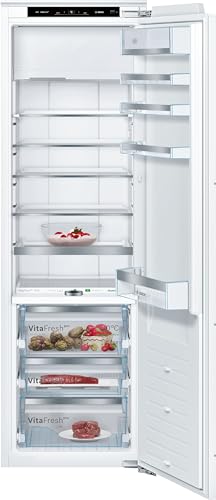 Bosch KIF82PFE0, Serie 8, Einbau-Kühlschrank mit Gefrierfach, 177,5 x 56 cm Nische, 254 L Kühlen + 15 L Gefrieren, Made in Germany, 3x längere Frische, Ablagen aus Sicherheitsglas, schnellere Kühlung Bosch KIF82PFE0, Serie 8, Einbau-Kühlschrank mit Gefrierfach, 177,5 x 56 cm Nische, 254 L Kühlen + 15 L Gefrieren, Made in Germany, 3x längere Frische, Ablagen aus Sicherheitsglas, schnellere Kühlung von Bosch