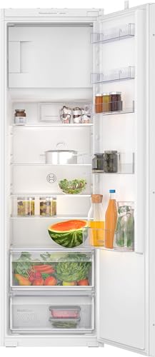 Bosch KIL82NSE0, Serie 2, Einbau-Kühlschrank mit Gefrierfach, 177,5 x 56 cm Nische, 246 L Kühlen + 34 L Gefrieren, Made in Germany, MultiBox, Ablagen aus Sicherheitsglas, sehr leise, schneller Kühlen Bosch KIL82NSE0, Serie 2, Einbau-Kühlschrank mit Gefrierfach, 177,5 x 56 cm Nische, 246 L Kühlen + 34 L Gefrieren, Made in Germany, MultiBox, Ablagen aus Sicherheitsglas, sehr leise, schneller Kühlen von Bosch