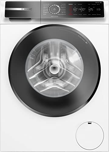 Bosch Hausgeräte WGB244040 Serie 8 Smarte Waschmaschine, 9kg, 1400 UpM, Made in Germany, Active Water Plus Maximale Energie- und Wasserersparnis, Iron Assist Dampf zum Entknittern, Mini Load von Bosch Hausgeräte