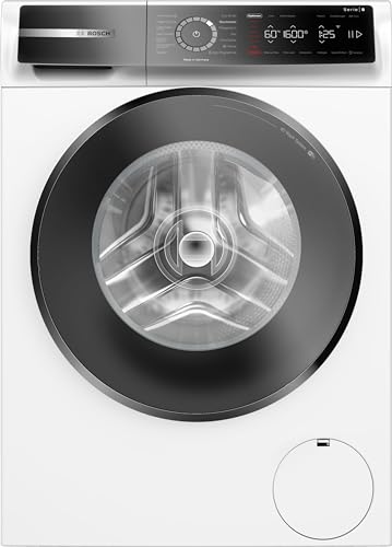 Bosch Hausgeräte WGB246070 Serie 8 Smarte Waschmaschine, 9 kg, 1600 UpM, Iron Assist: Dampf zum Entknittern; Mini Load; Easy Start; Fernüberwachung und Steuerung; Made in Germany von Bosch Hausgeräte