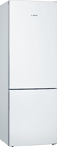 Bosch KGE49AWCA Serie 6 Freistehende XXL-Kühl-Gefrier-Kombination, 201 x 70 cm, 163 kWh pro Jahr, Weiß, 302 L Kühlteil & 117 L Gefrierteil, LowFrost, VitaFresh von Bosch