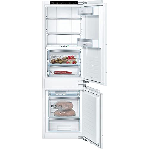 Bosch KIF86PFE0 Serie 8 Einbau-Kühl-Gefrier-Kombination, 177,5 x 56cm Nische, 156L Kühlen & 67L Gefrieren, Flachscharnier, Made in Germany, VitaFresh pro 3x längere Frische, NoFrost nie wieder abtauen Bosch KIF86PFE0 Serie 8 Einbau-Kühl-Gefrier-Kombination, 177,5 x 56cm Nische, 156L Kühlen & 67L Gefrieren, Flachscharnier, Made in Germany, VitaFresh pro 3x längere Frische, NoFrost nie wieder abtauen von Bosch