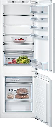 Bosch KIS86AFE0 Serie 6 Einbau-Kühl-Gefrier-Kombination, 177,5 x 56cm Nische, 191L Kühlen & 74L Gefrieren, Flachscharnier, Made in Germany, VitaFresh plus 2x längere Frische, LowFrost seltener abtauen Bosch KIS86AFE0 Serie 6 Einbau-Kühl-Gefrier-Kombination, 177,5 x 56cm Nische, 191L Kühlen & 74L Gefrieren, Flachscharnier, Made in Germany, VitaFresh plus 2x längere Frische, LowFrost seltener abtauen von Bosch