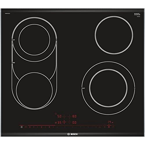 Bosch PKM675DP1D Serie 8 Cerankochfeld (autark), 60 Breit, Made In Germany, CombiZone Kombination Zweier Kochzonen, PowerBoost Schnelleres Kochen, DirectSelect Premium Höchster Bedienkomfort von Bosch Hausgeräte