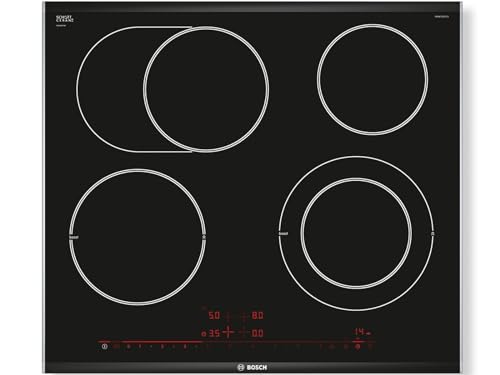 Bosch PKN675DP1D Serie 8 Elektrokochfeld (autark) / 60 cm/Schwarz/ComfortProfil/DirectSelect Premium / 17 Leistungsstufen/PowerBoost/Kindersicherung/Energieverbrauchs-Anzeige/ReStart von Bosch